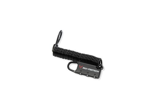 Cable lock for motorcycle luggage