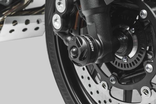 Slider set for front axle