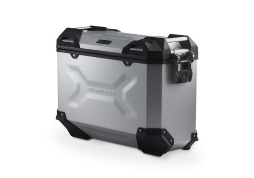 Side case. Aluminum. 37 l. Right. Silver.