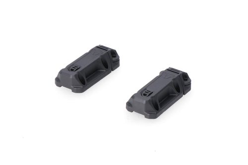 With base and plug. No supports. Black.