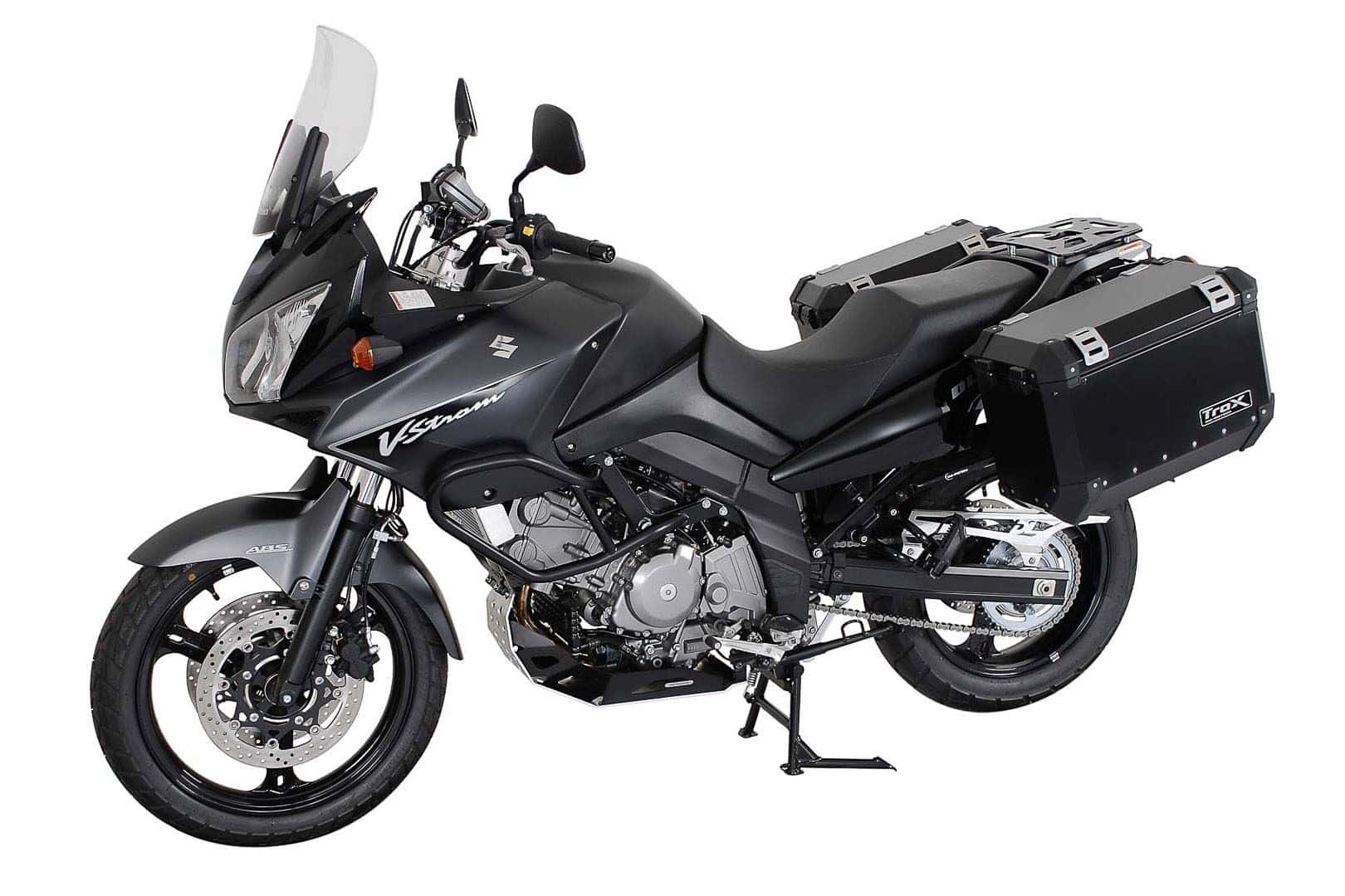 Black. Suzuki DL 650 V-Strom (04-10).