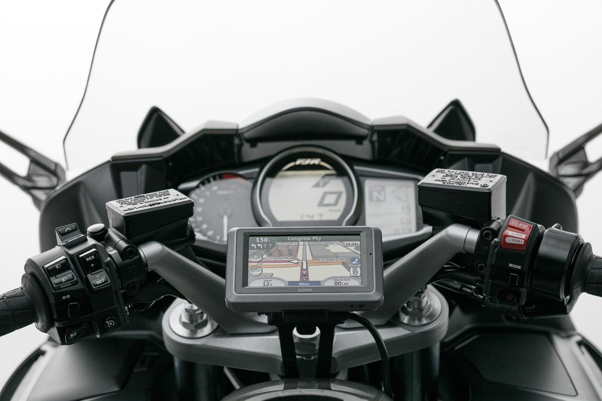 Buybits Imperméable Moto Écrou Potence Support pour Yamaha FJR pour Garmin Nuvi 2519 2519LM 2519LMT 