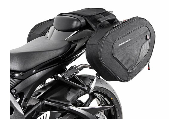 BLAZE saddlebag set Black/Grey. Suzuki GSX-R600 / GSX-R750 (05-10).