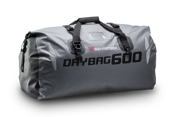 Bolsa trasera Drybag 600 60 l. Impermeable. Gris/Negro.