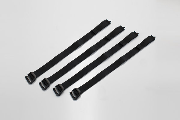 Strap set SysBag Black. 4 fitting straps.