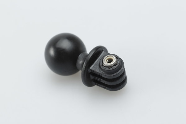 Boule universelle avec adaptateur pour GoPro Noir.
