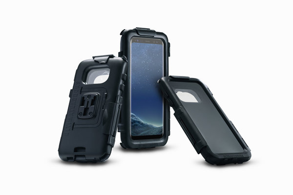Étui rigide pour Samsung Galaxy S8 Étanche. Noir. Pour support GPS.