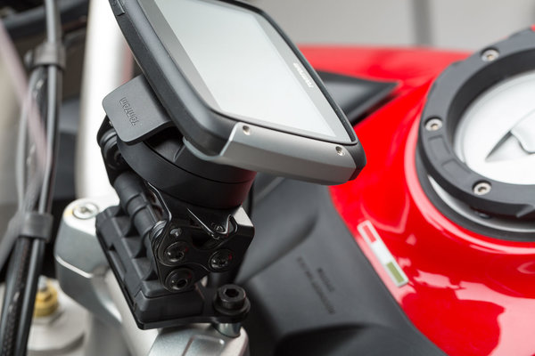 GPS mount for handlebar Black. Ducati Multistrada 1200/ 950/ 1260/ V2.