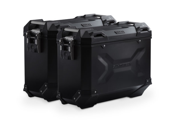 TRAX ADV aluminium case system Black. 37/37 l. Suzuki DL1000 / Kawasaki KLV1000.