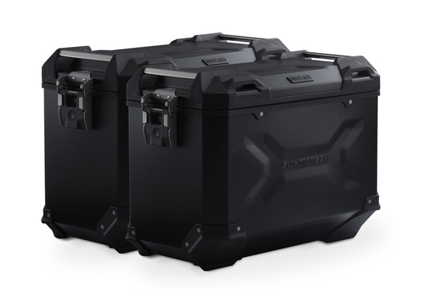 TRAX ADV aluminium case system Black. 45/45 l. Kawasaki Versys 1000 (15-18).