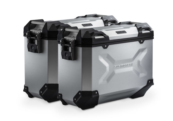TRAX ADV aluminium case system Silver. 37/37 l. Kawasaki Versys 650 (14-).