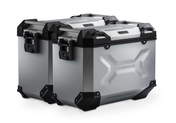TRAX ADV aluminium case system Silver. 45/45 l. Suzuki DL1000 / Kawasaki KLV1000.