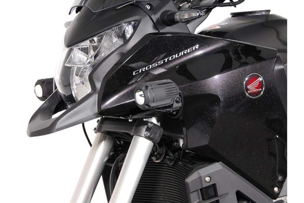 Light mounts Black. Honda Crosstourer (11-).