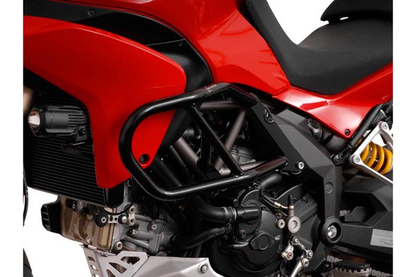 Protecciones laterales de motor. B-stock. Negro. Ducati Multistrada 1200 / S (10-14).