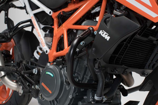Protecciones laterales de motor Negro. KTM 390 Duke (13-20).