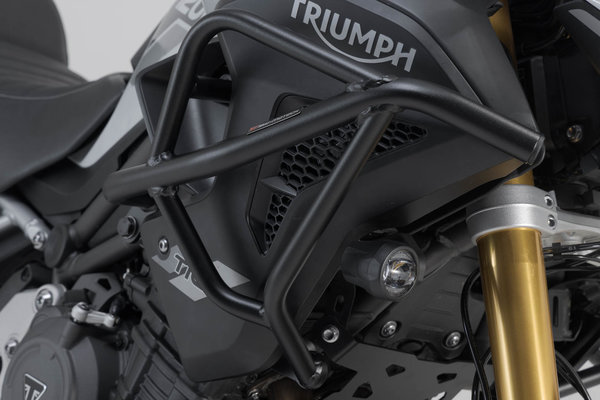 Upper crash bar Black. Triumph Tiger 1200 models (22-).