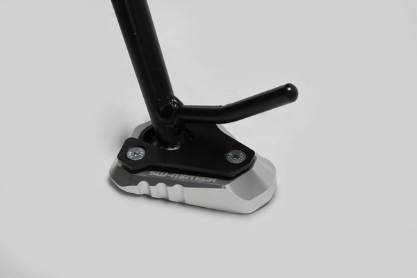 Extension for side stand foot Black/Silver. Kawasaki models (11-).