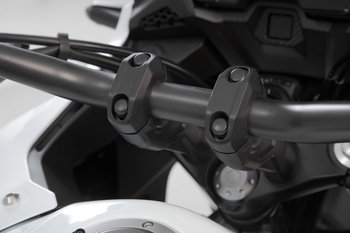 noir Lorenlli Design ergonomique Guidon de moto Poignées chauffantes électriques Poignée pour réchauffe guidon Accessoires de moto 