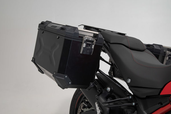 Adventure-Set Luggage Black. Ducati Multistrada 1200/ 1260/ 950/ V2.