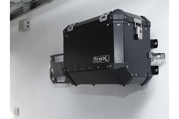 TRAX fixation murale Compatible avec les valises latérales TRAX. Noir.