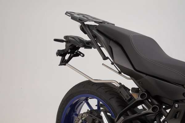 BLAZE saddlebag set Black/Grey. Yamaha MT-07 / Moto Cage / Tracer.