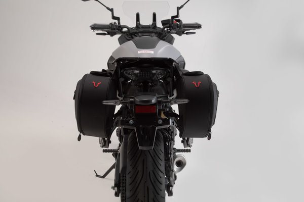 BLAZE saddlebag set Black/Grey. Yamaha MT-07 / Moto Cage / Tracer.