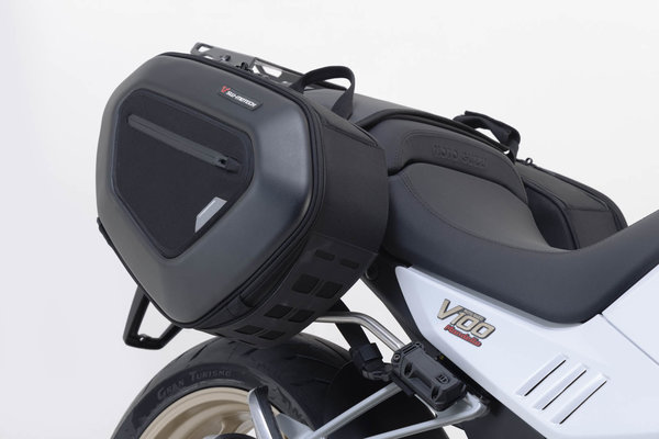 PRO BLAZE saddlebag set Black. Moto Guzzi V100 Mandello/S (22-).