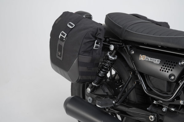 Legend Gear side bag system LC Black Edition Moto Guzzi V9 Roamer/Bobber (15-).
