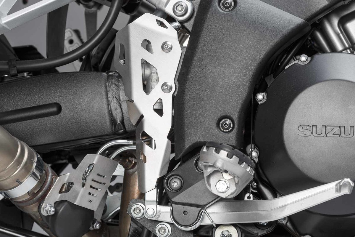 Noir GUAIMI Moto Arrière Cylindres De Frein Garde Couverture Moteur Protecteur pour S-uzuki DL1000 V-Strom 1000 XT 2015-2019