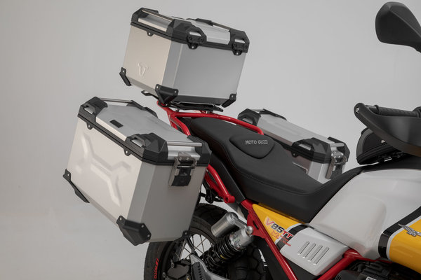 Porte-bagages ADVENTURE-RACK Noir. Moto Guzzi V85 TT (19-).