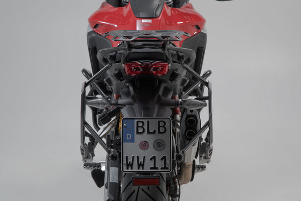 PRO side carrier US model Black. Ducati Multistrada V4 (20-).
