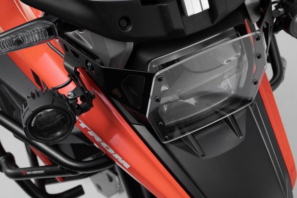 Headlight guard Bracket with PVC panel. Suzuki V-Strom 1050 (19-).