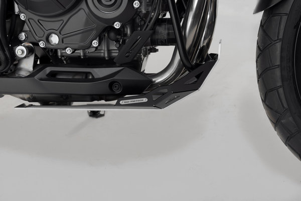 Protector de motor Negro/plateado. Honda CB500X (18-), NX500 (23-).