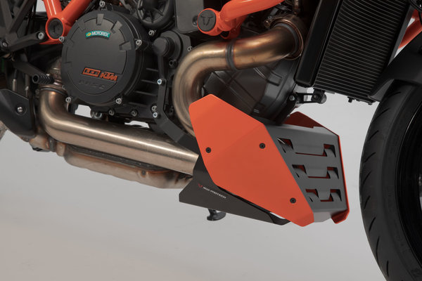 Sabot moteur urbain Orange/Noir. KTM 1290/1390 Super Duke R / Evo.