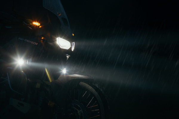 EVO fog light kit Black. Honda CB500X (18-), NX500 (23-).