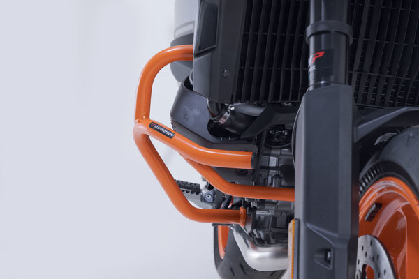 Protecciones laterales de motor Naranja electrónico. KTM 890 SM T (23-).