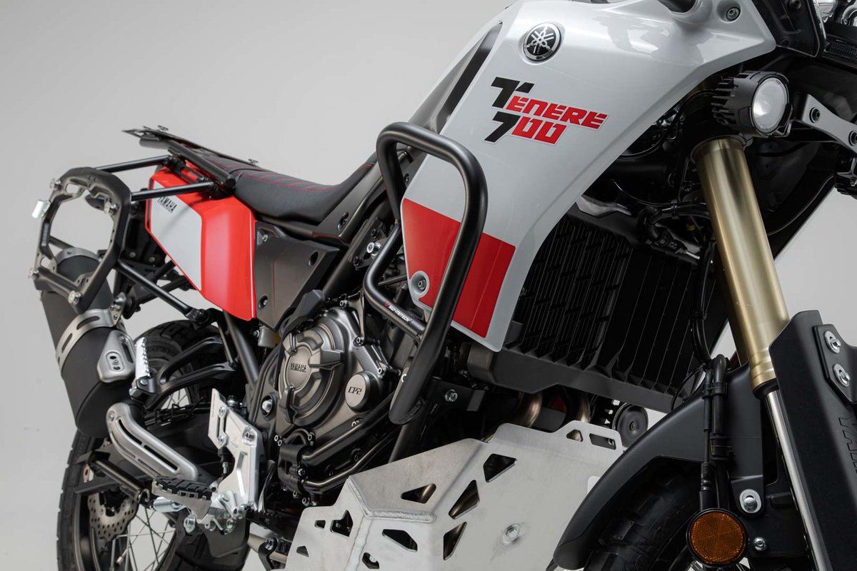 R and G Racing Upper Crash Bars Compatible With Yamaha Tenere 700 '21,Black 