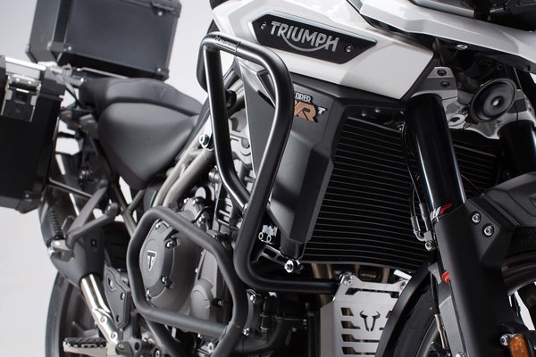 Protecciones laterales de motor Negro. Triumph Tiger 1200 / Explorer (15-).