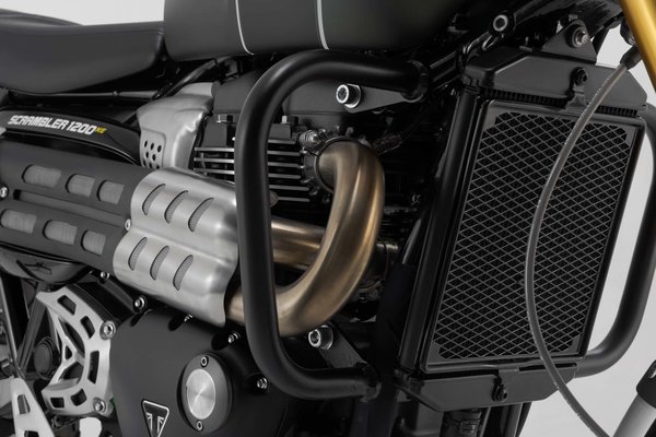 Protecciones laterales de motor Negro. Triumph Scrambler 1200 (21-).