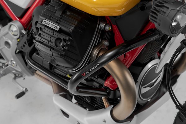 Protecciones laterales de motor Negro. Moto Guzzi V85 TT (19-).