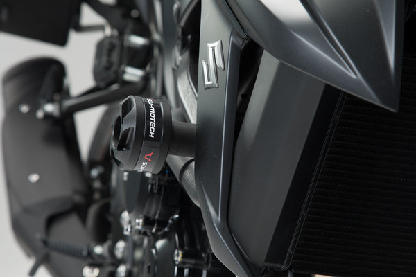 Kit de topes anticaidas Negro. Yamaha MT-03 (16-)/Suzuki GSX-S750 (17-).