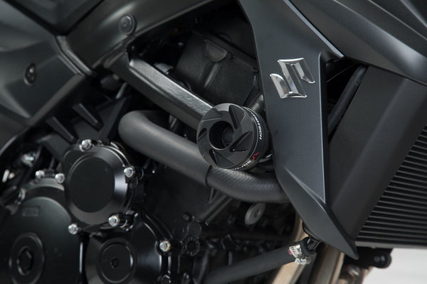 Kit de topes anticaidas Negro. Yamaha MT-03 (16-)/Suzuki GSX-S750 (17-).