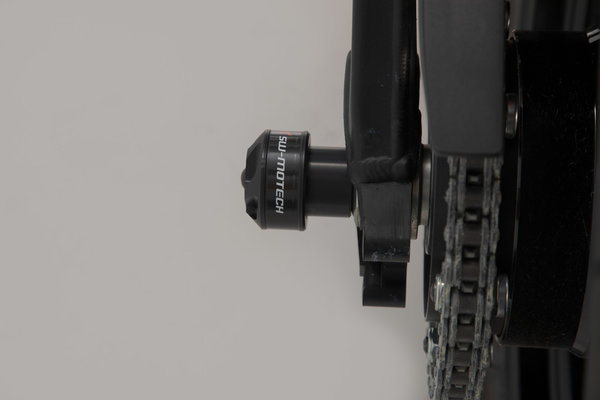 Roulettes de protection pour bras oscillant Noir. BMW S1000R, F750GS, F850GS/Adv, F900R/XR.