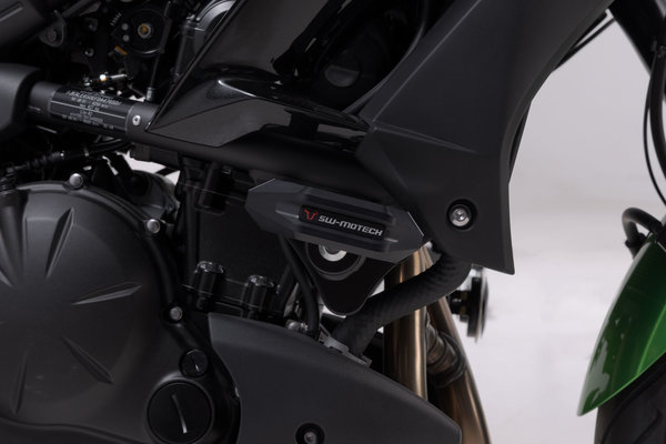 Frame slider kit Black. Kawasaki Versys 650 (14-21).