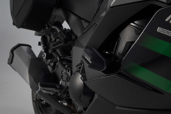 Frame slider kit Black. Kawasaki Ninja 1000SX (19-).
