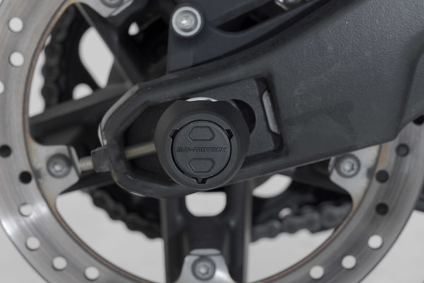 Roulettes de protection pour bras oscillant Noir. Harley-Davidson Pan America (21-).