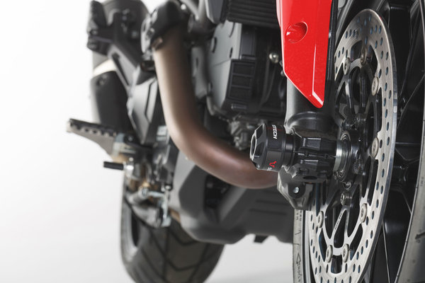 Slider set for front axle Black. Ducati models.