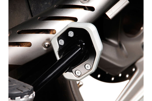 Extension for side stand foot Black/Silver. BMW R1200GS / R1200GS Adventure.