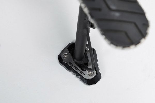 Extension for side stand foot Black/Silver. Kawasaki Versys-X300 ABS (16-).