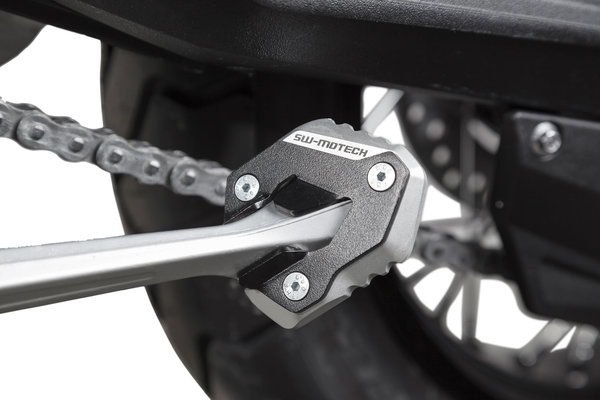 Extension for side stand foot Black/Silver. Triumph Tiger 800 models (10-17).
